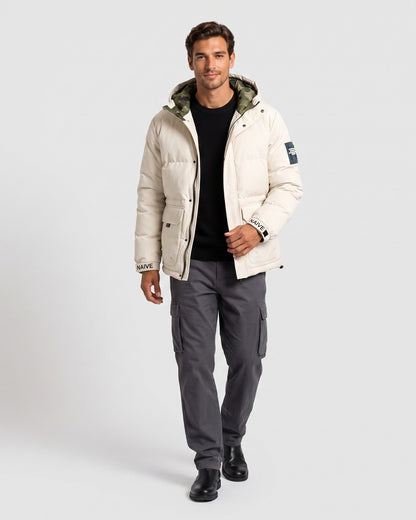 KZZ Men's hooded winter jacket