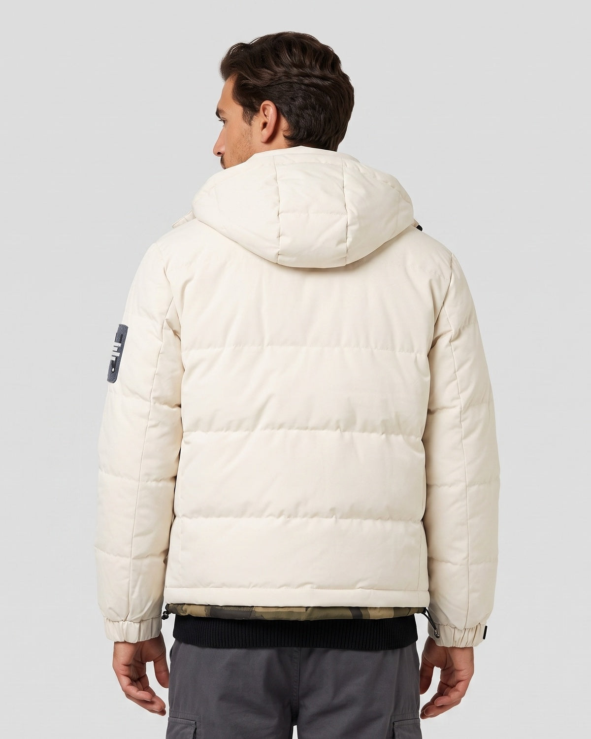 KZZ Men's hooded winter jacket