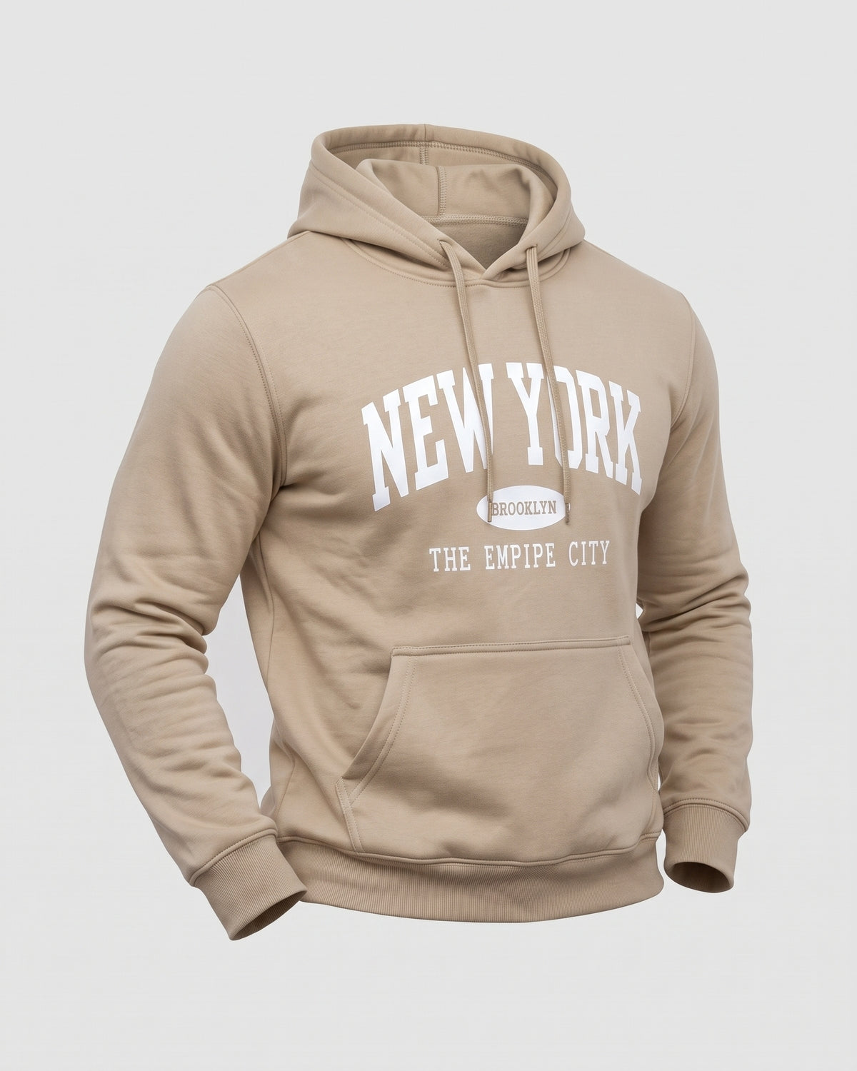 KZZ Men's New York Print Hoodie and Drawstring Sweatpants Set