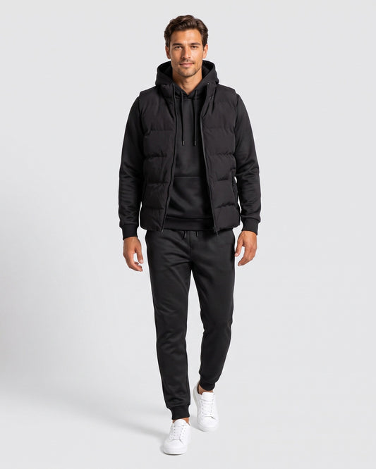 KZZ Men's 3-Piece Casual Sportswear Set