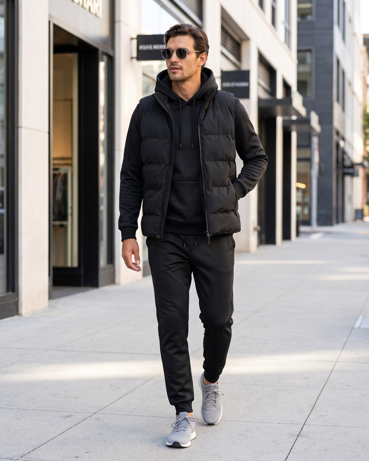 KZZ Men's 3-Piece Casual Sportswear Set