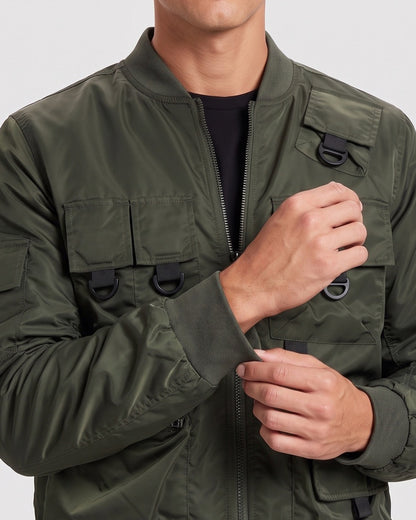 KZZ Men's Slim-Fit Tactical Jacket