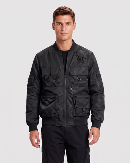 KZZ Men's Slim-Fit Tactical Jacket
