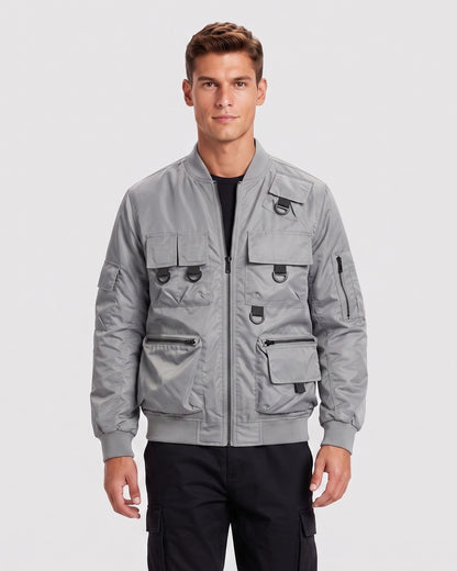 KZZ Men's Slim-Fit Tactical Jacket