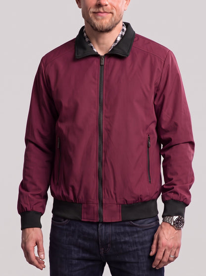KZZ Men's casual zip-up jacket