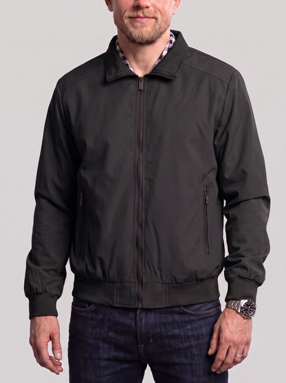 KZZ Men's casual zip-up jacket