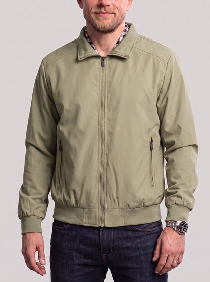 KZZ Men's casual zip-up jacket