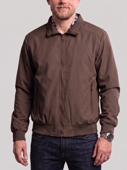KZZ Men's casual zip-up jacket