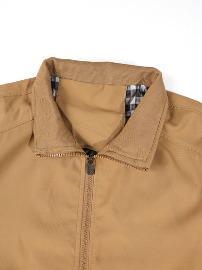 KZZ Men's casual zip-up jacket