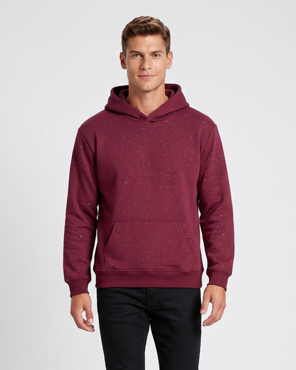KZZ Men's Sequin Pullover Hoodie