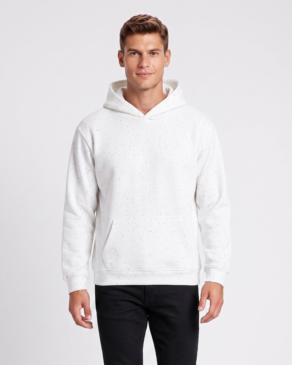 KZZ Men's Sequin Pullover Hoodie