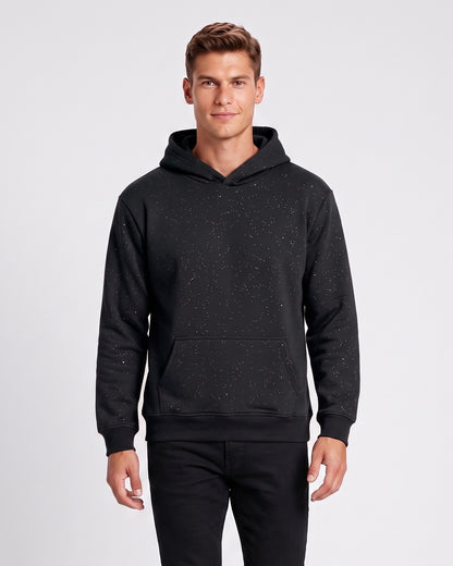 KZZ Men's Sequin Pullover Hoodie