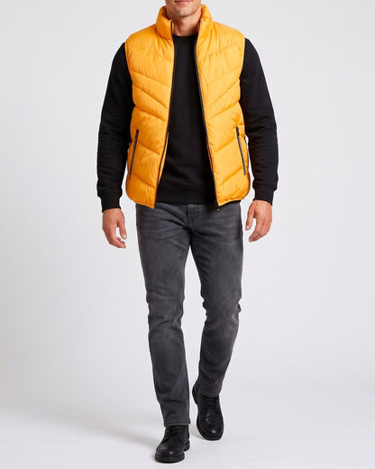 KZZ Men's Fashion Sleeveless Stand Collar Jacket