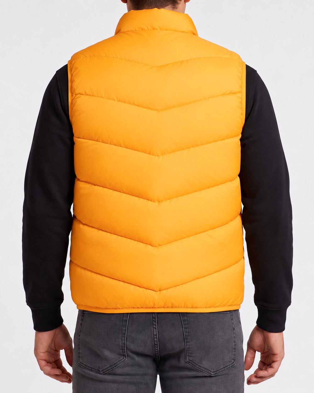 KZZ Men's Fashion Sleeveless Stand Collar Jacket