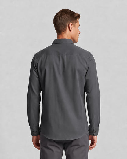 KZZ Men's Long-Sleeve Work Shirt