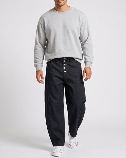 KZZ Loose-fitting button-down bootcut trousers