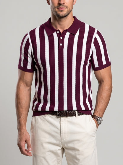 KZZ Striped short-sleeve shirt