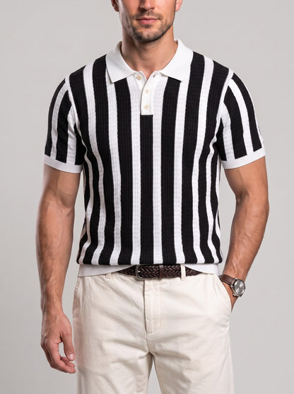 KZZ Striped short-sleeve shirt