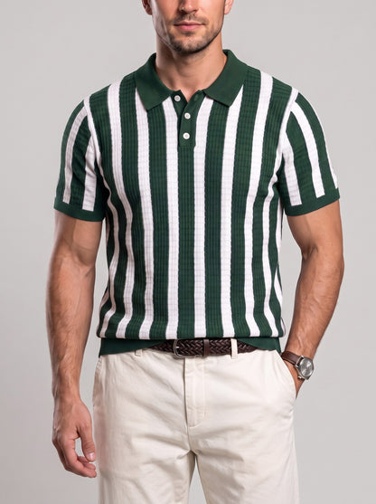 KZZ Striped short-sleeve shirt