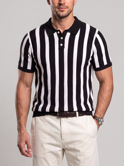 KZZ Striped short-sleeve shirt