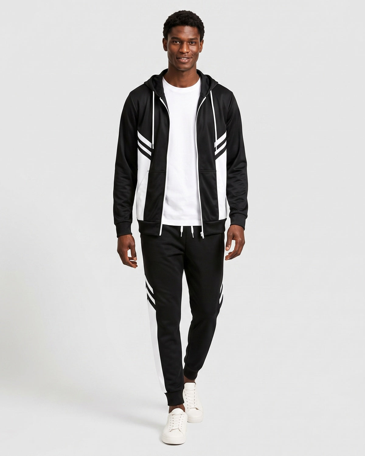 KZZ Men's Casual Hooded Tracksuit