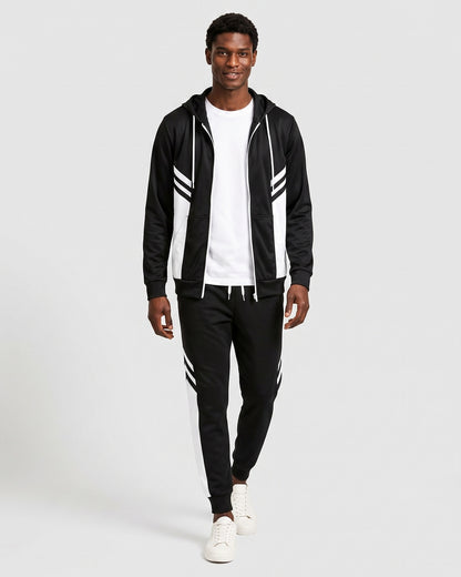 KZZ Men's Casual Hooded Tracksuit