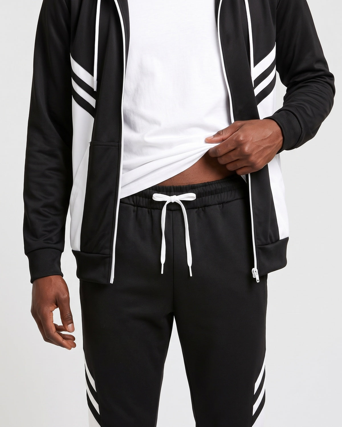 KZZ Men's Casual Hooded Tracksuit