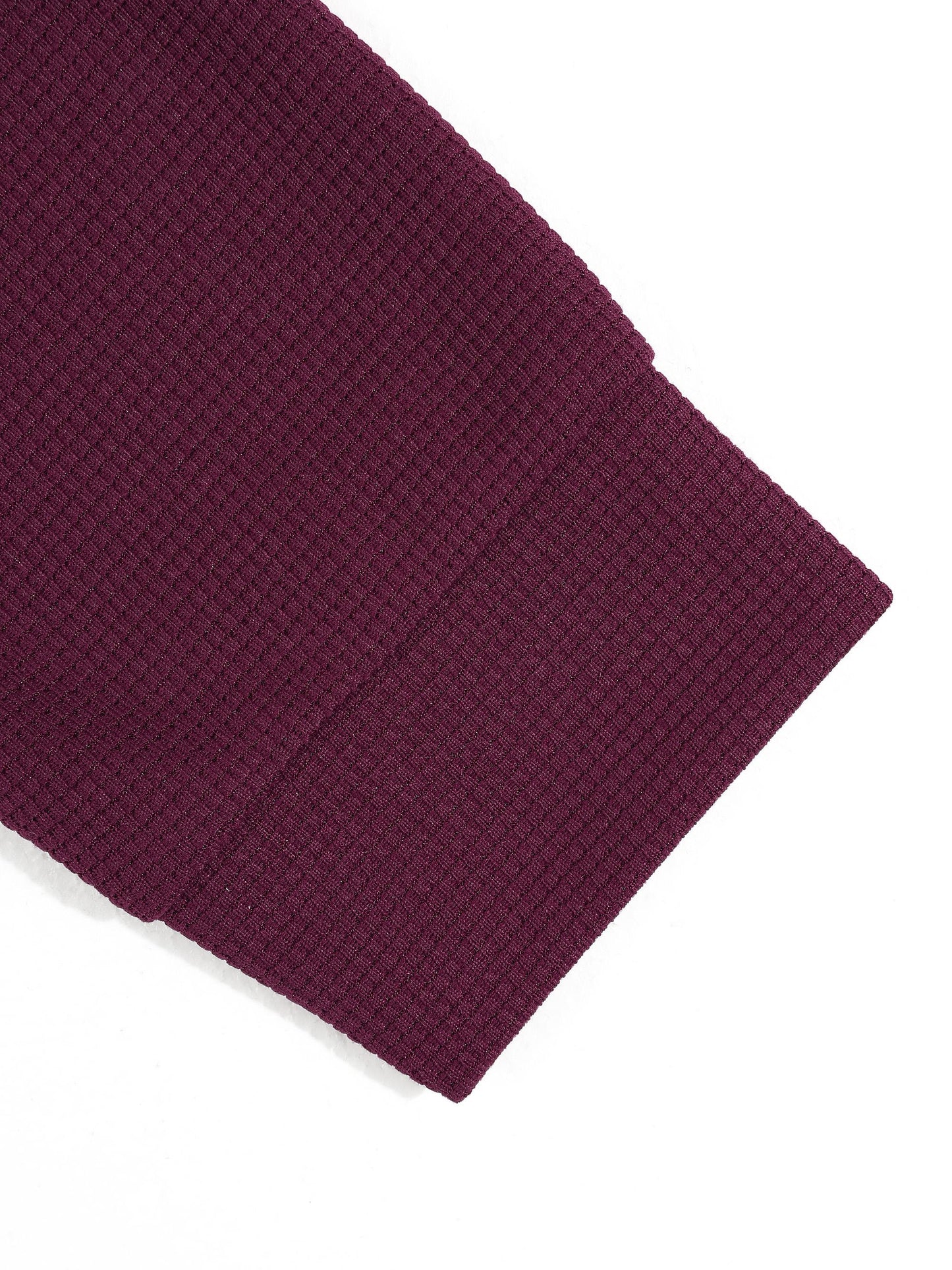 KZZ Slim-fit collared top and textured trousers