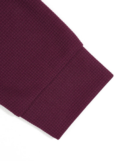 KZZ Slim-fit collared top and textured trousers