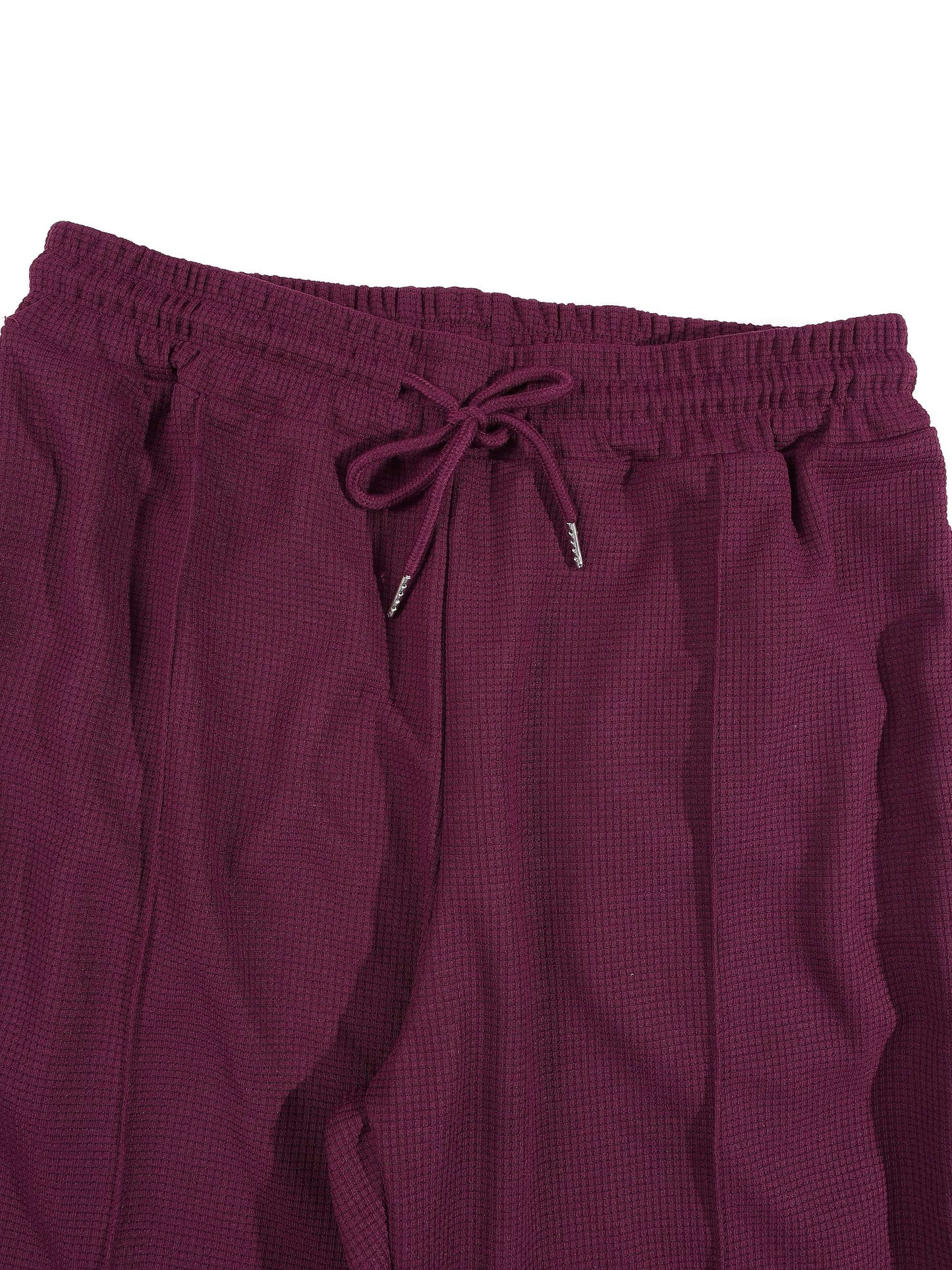 KZZ Slim-fit collared top and textured trousers