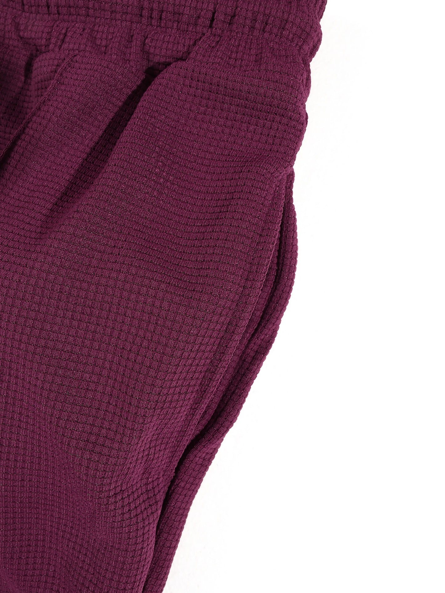 KZZ Slim-fit collared top and textured trousers