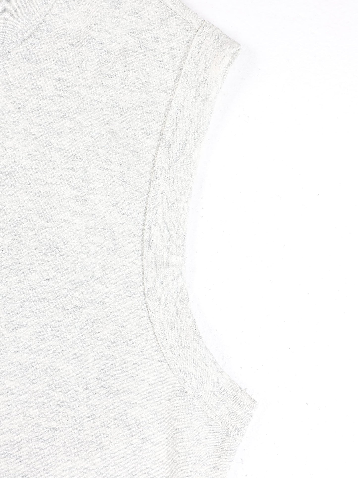 KZZ Men's long-length sleeveless crew-neck top