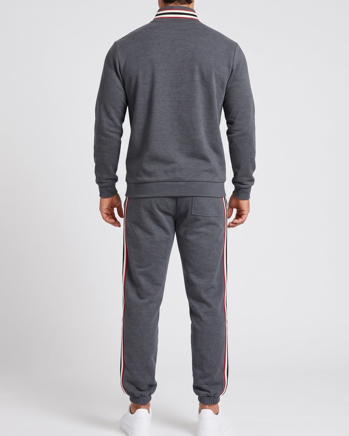 KZZ Men's Two-Piece Hoodie and Drawstring Sweatpants Set