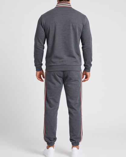 KZZ Men's Two-Piece Hoodie and Drawstring Sweatpants Set