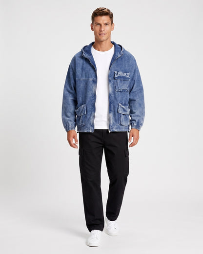 KZZ Men's Hooded Jacket