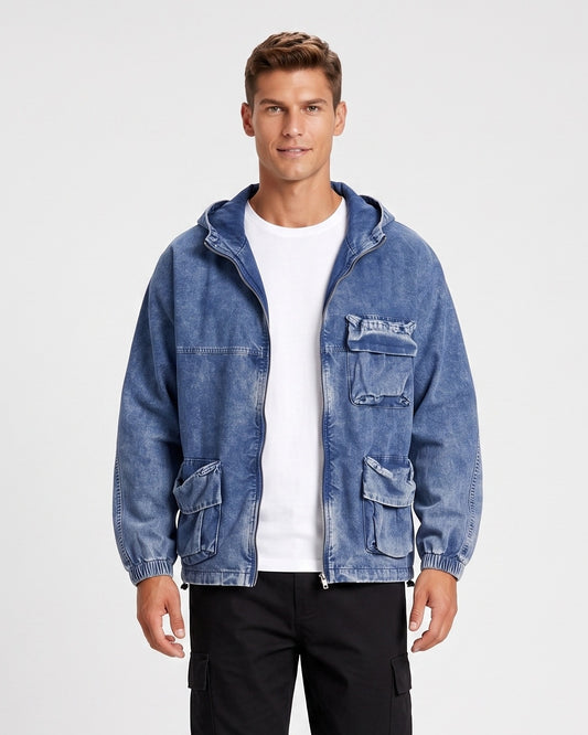 KZZ Men's Hooded Jacket
