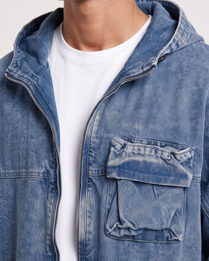 KZZ Men's Hooded Jacket
