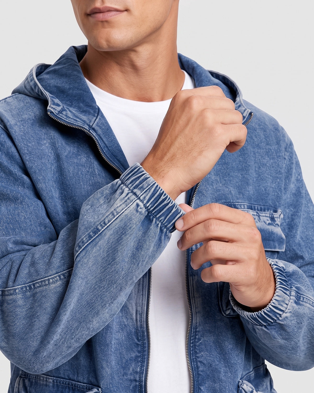 KZZ Men's Hooded Jacket