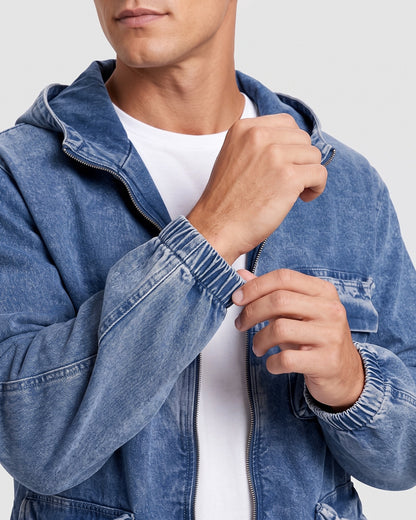 KZZ Men's Hooded Jacket