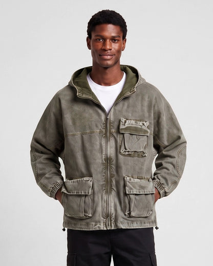 KZZ Men's Hooded Jacket