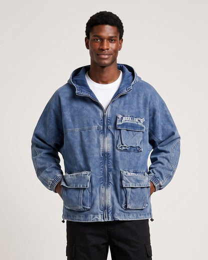 KZZ Men's Hooded Jacket