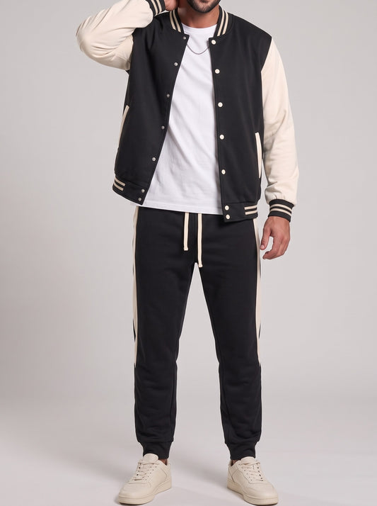 KZZ Men's Baseball Jacket Set