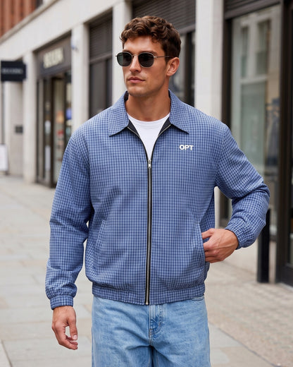 KZZ Vintage-style outdoor sports jacket with a lapel collar