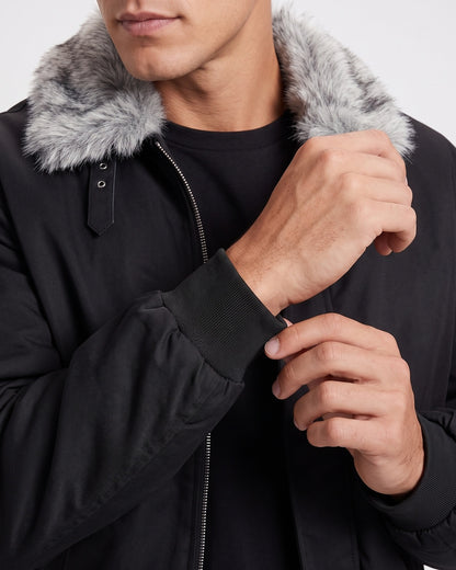 KZZ Men's Padded Long-Sleeve Jacket