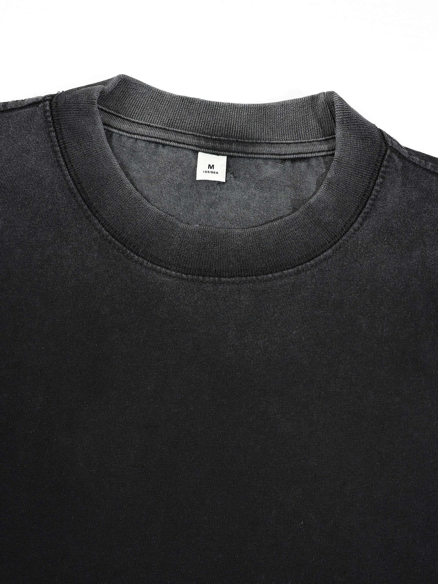 KZZ Plus-size washed ombre short-sleeve top