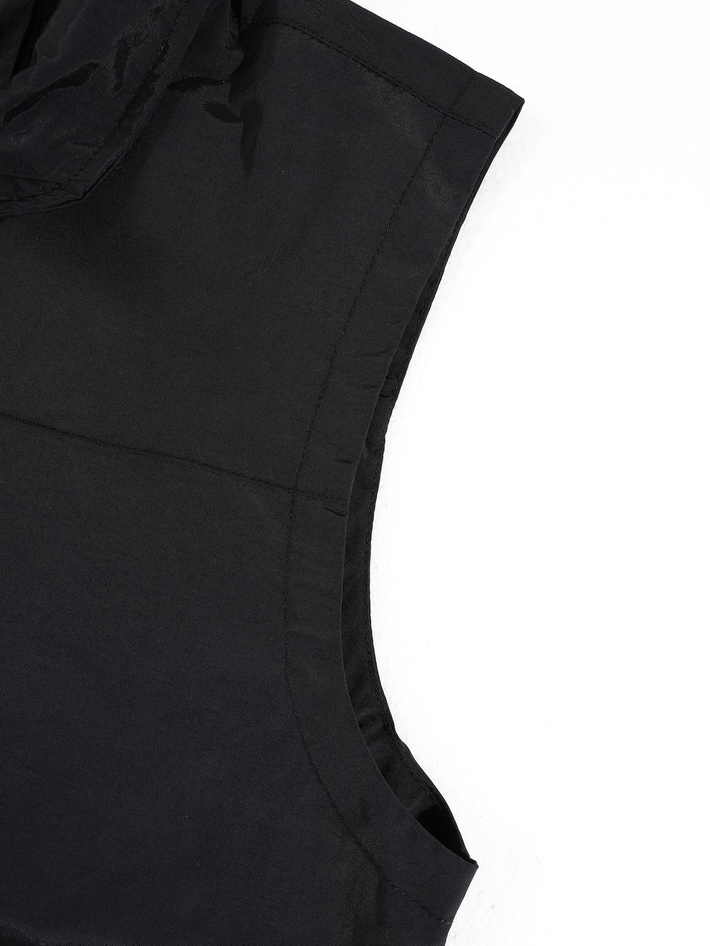 KZZ Men's Slim-Fit Stand-Collar Zip-Up Vest