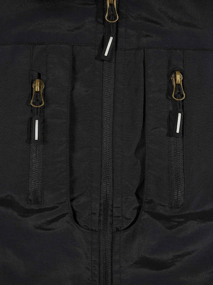 KZZ Men's Slim-Fit Stand-Collar Zip-Up Vest