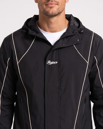 KZZ Men's two-piece black functional sportswear set