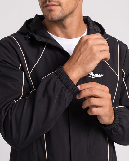 KZZ Men's two-piece black functional sportswear set