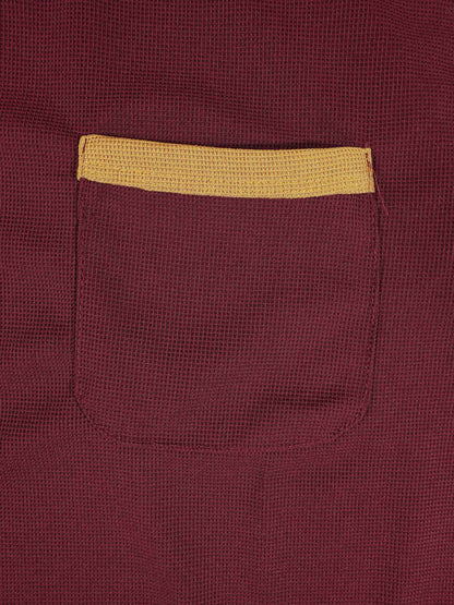 KZZ Men's Classic Waffle-Knit T-Shirt
